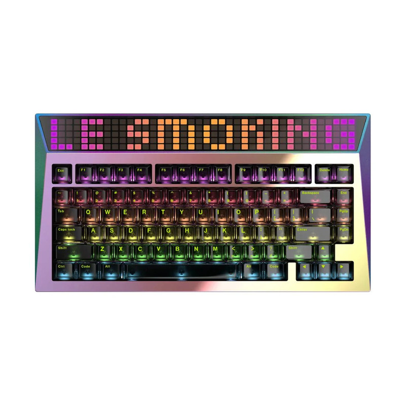 AngryMiao Cyberboard R2 Le Smoking Wireless Keyboard Limited Edition - Psychedelic - لوحة مفاتيح